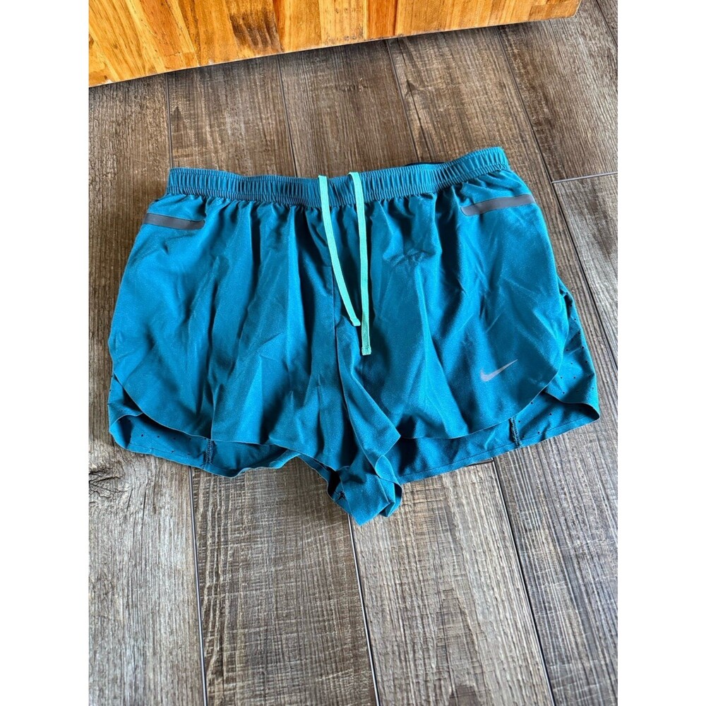 Women’s Nike Dri-Fit Luxe Angular Tempo Running Shorts Sz. Small Green